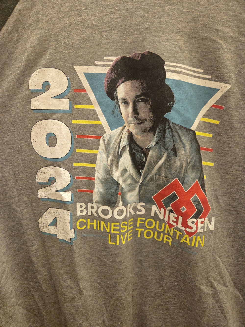 Brooks Nielsen 2024 Chinese Fountain Live Tour Graphic Baseball Tee
